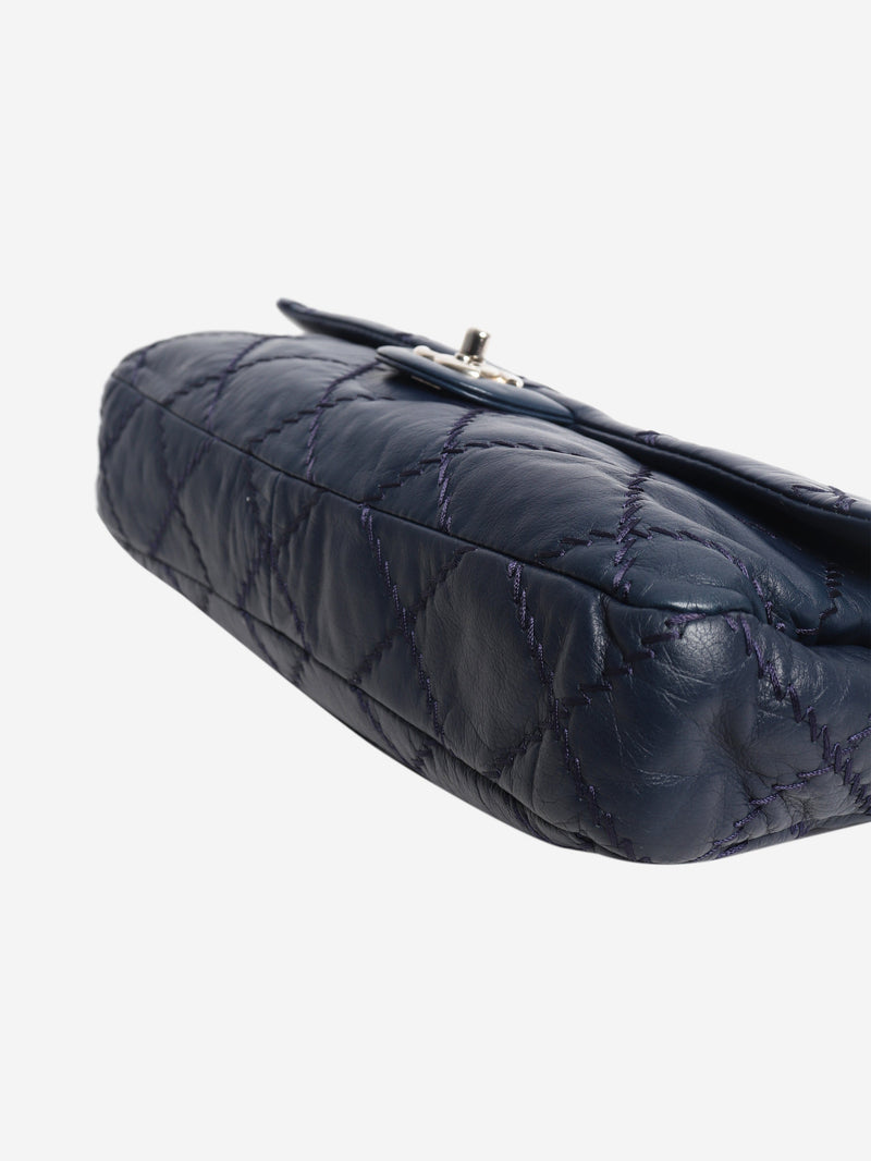 Navy 2011 Wild Stitch flap bag Shoulder bags Chanel 