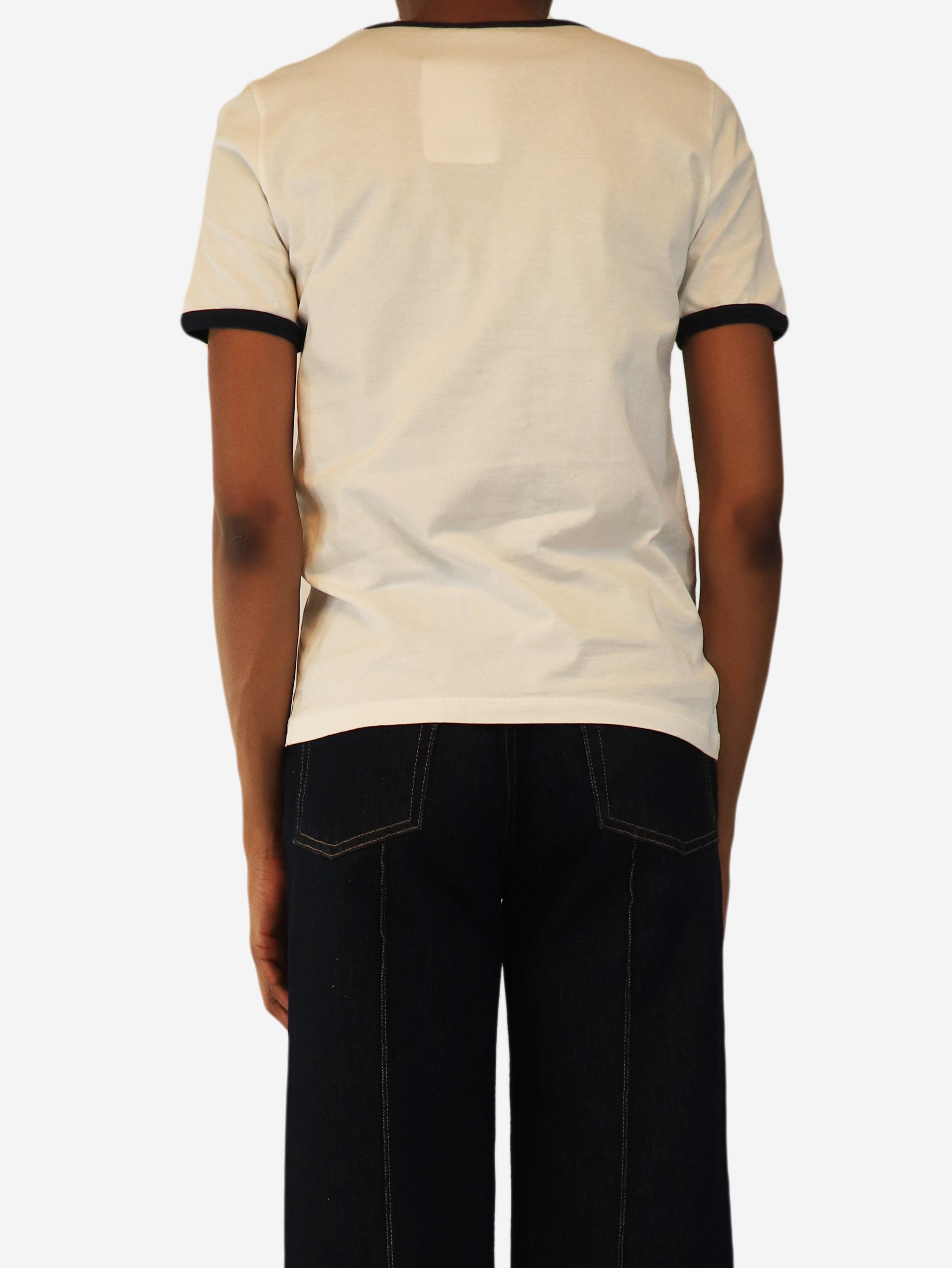 White pocket logo tee - size S Tops Celine 