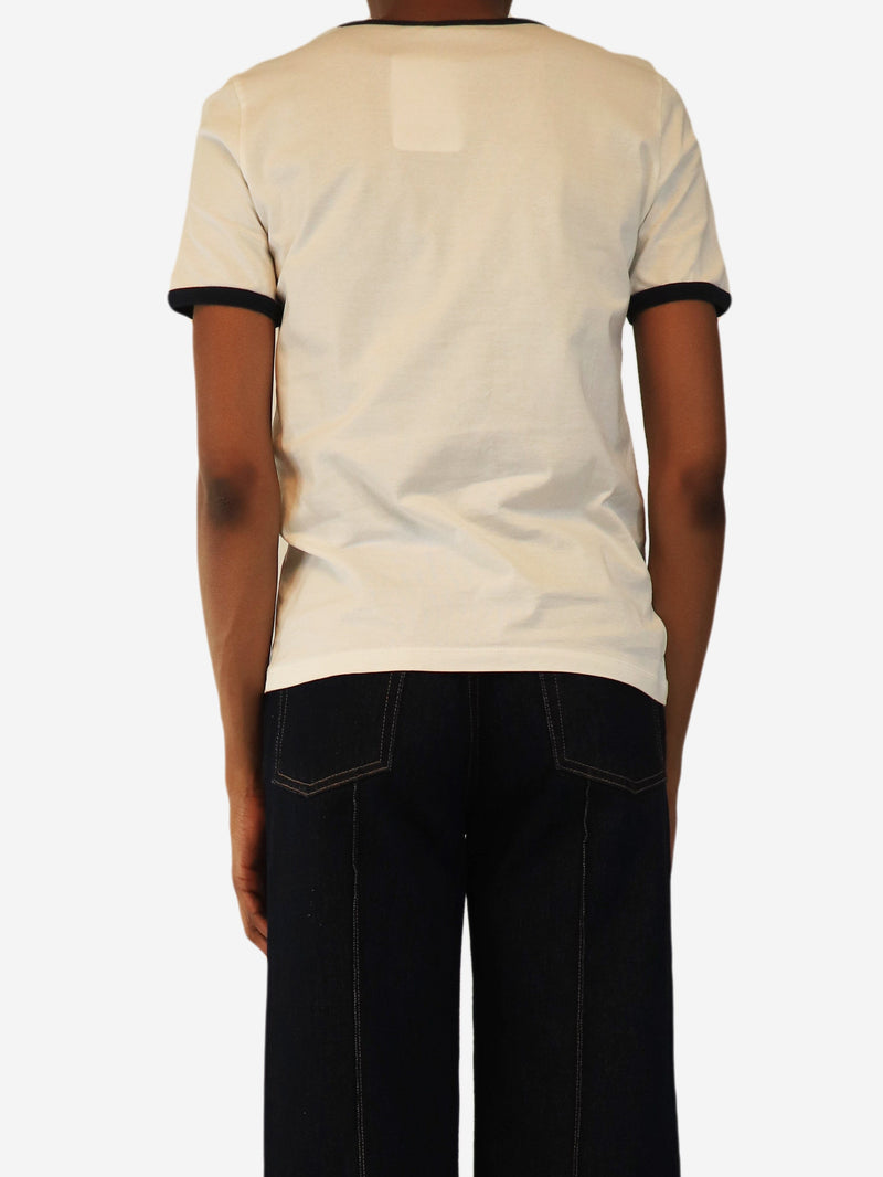 White pocket logo tee - size S Tops Celine 