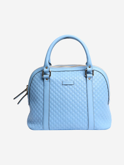 Blue leather microguccissima dome bag Top Handle Bags Gucci 
