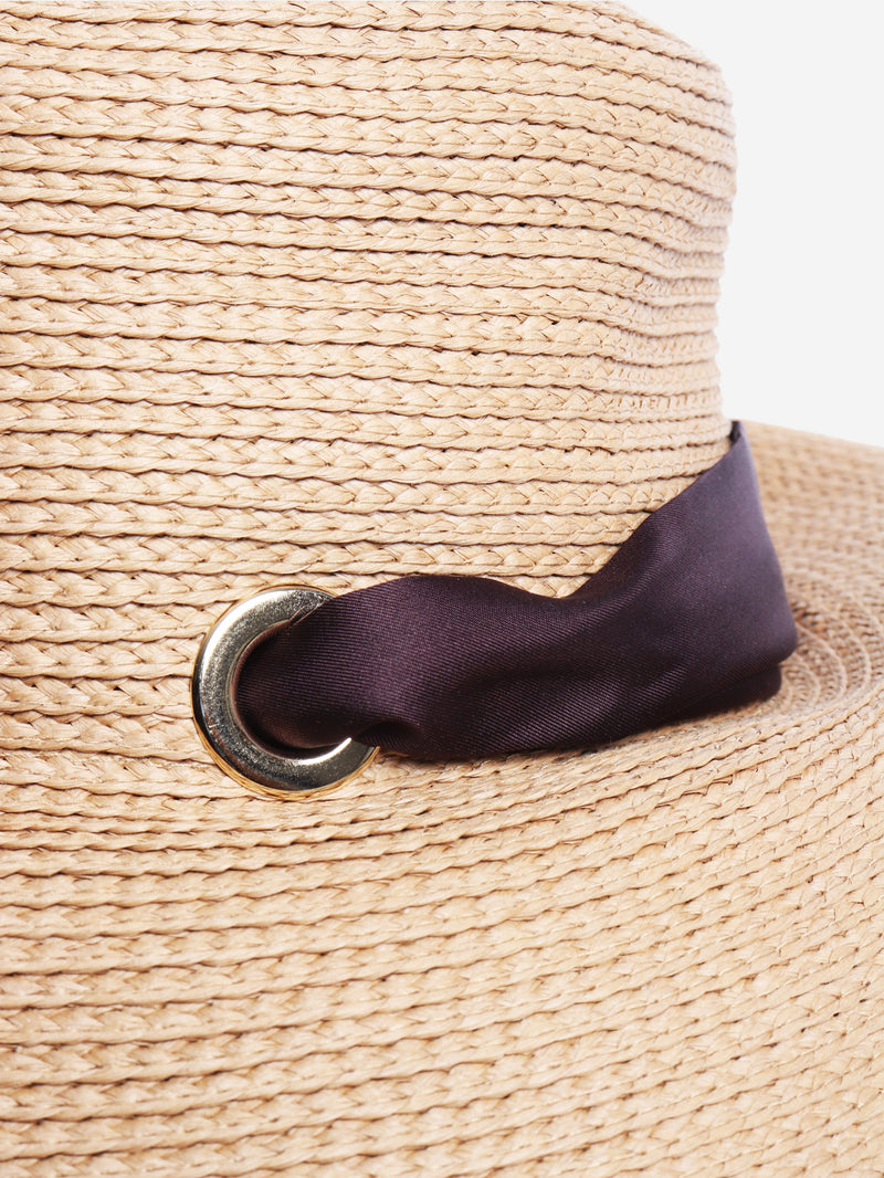 Neutral raffia sunhat