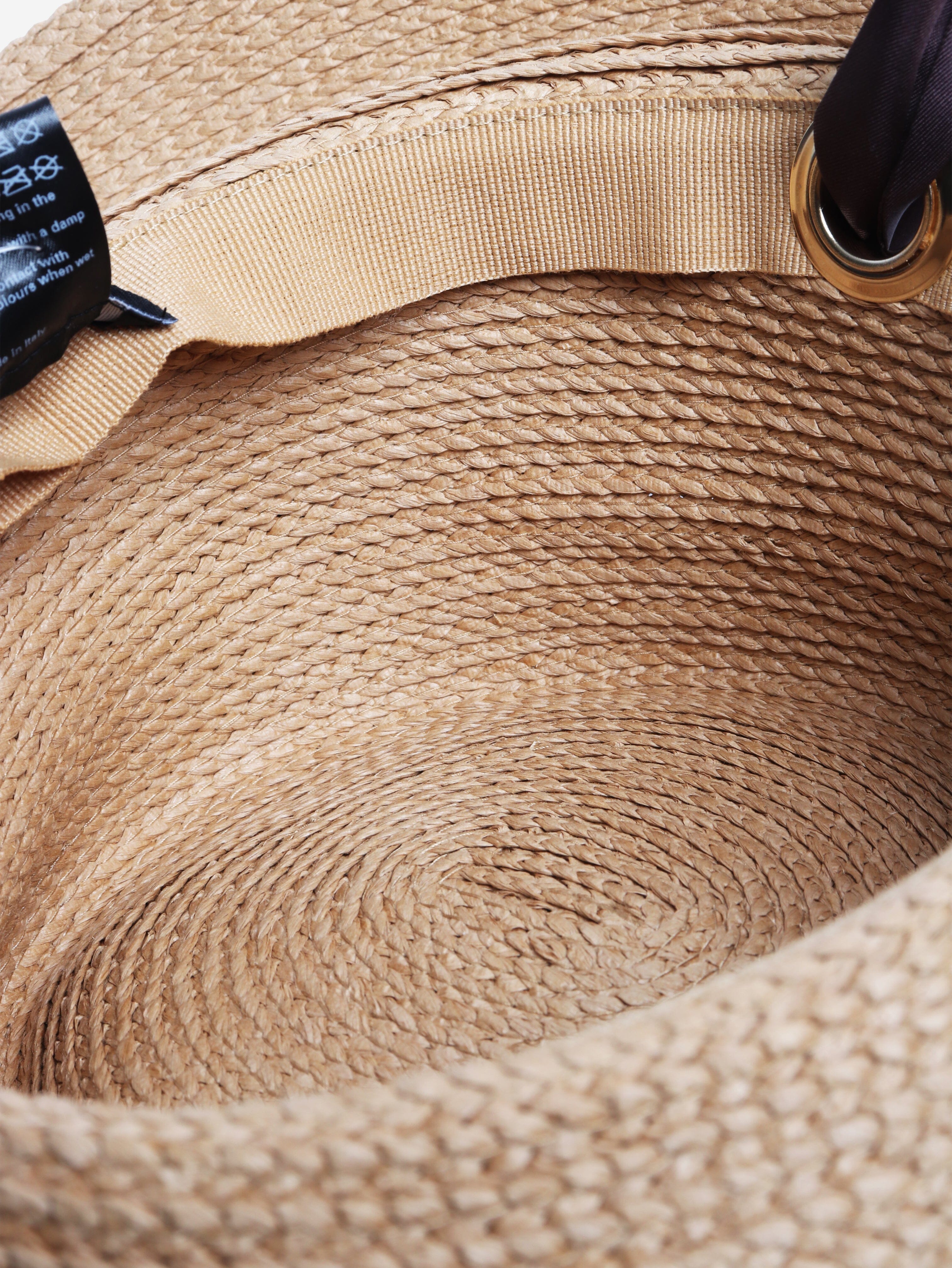 Neutral raffia sunhat