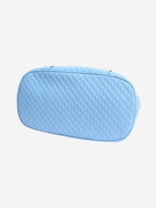Gucci Blue leather microguccissima dome bag