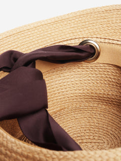 Neutral raffia sunhat