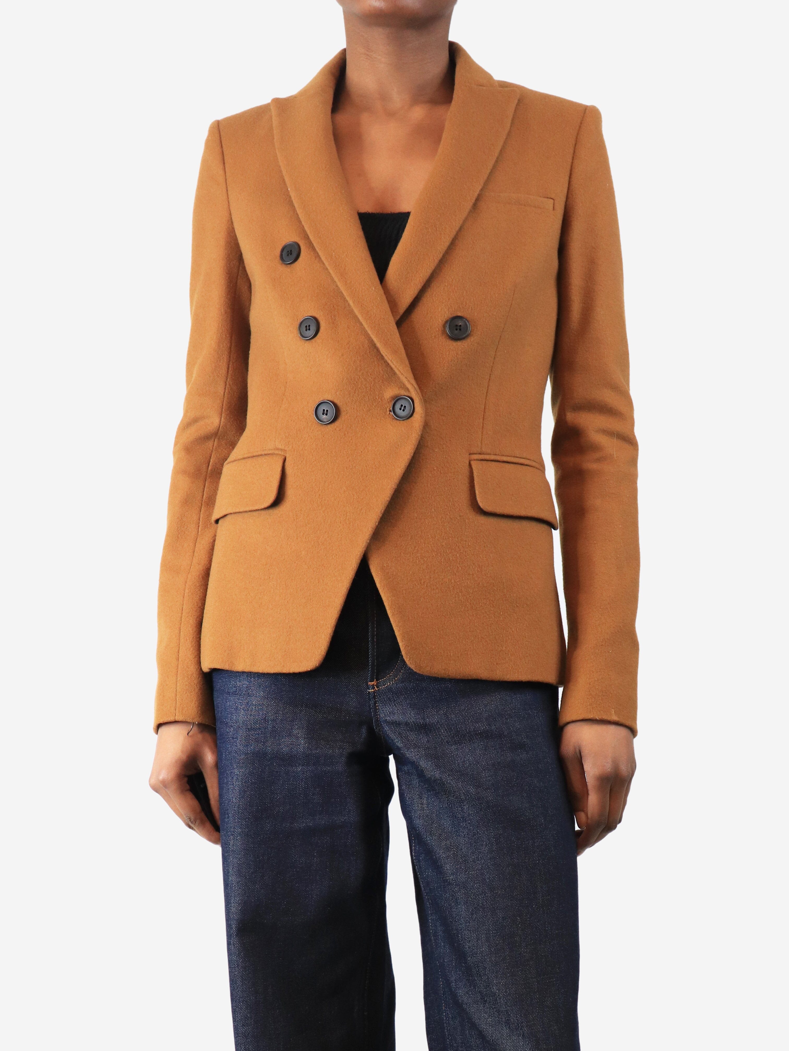 Brown wool blazer - size UK 8 Coats & Jackets Veronica Beard 