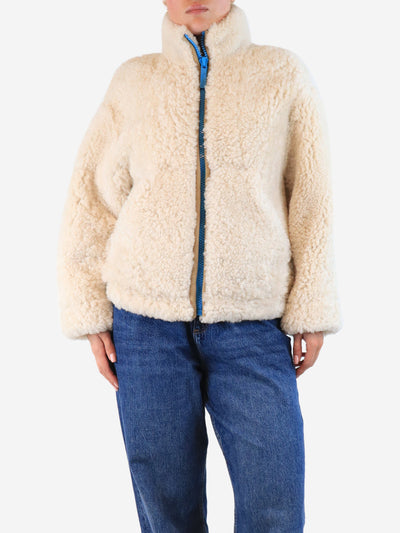 Cream Teddy coat - size UK 2 Coats & Jackets Burberry 