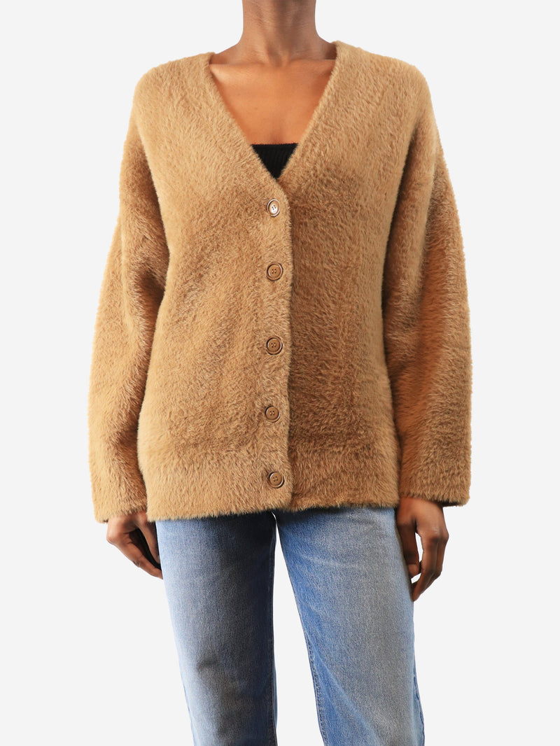 brushed cardigan
