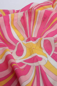 Pink and yellow large printed scarf Scarves Emilio Pucci 