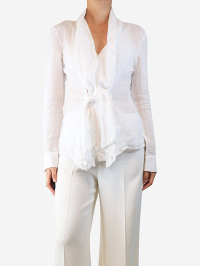 White linen shirt - size XL Tops 100% Capri 