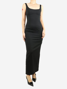 Jacquemus Black sleeveless open-back maxi dress - size UK 8