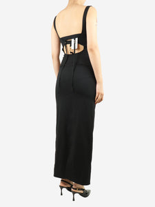 Jacquemus Black sleeveless open-back maxi dress - size UK 8