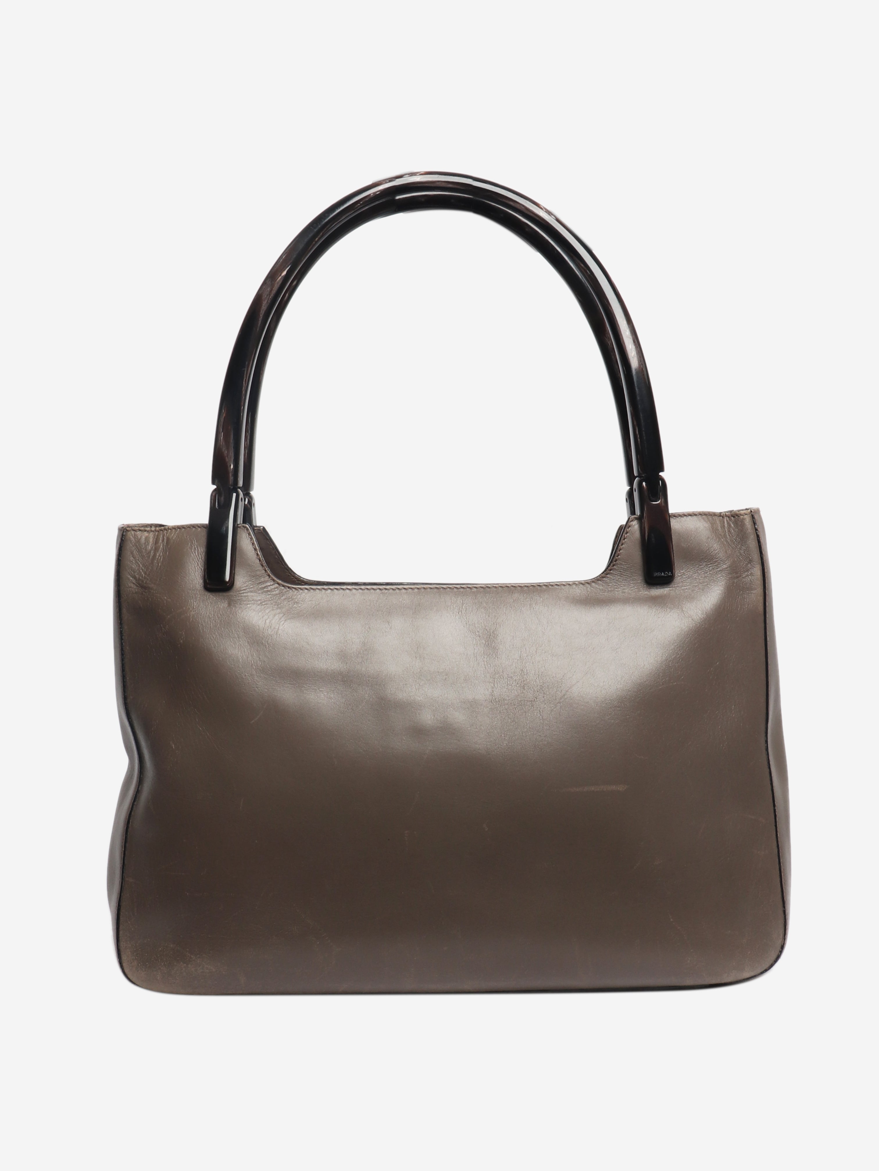 Brown vintage leather shoulder bag