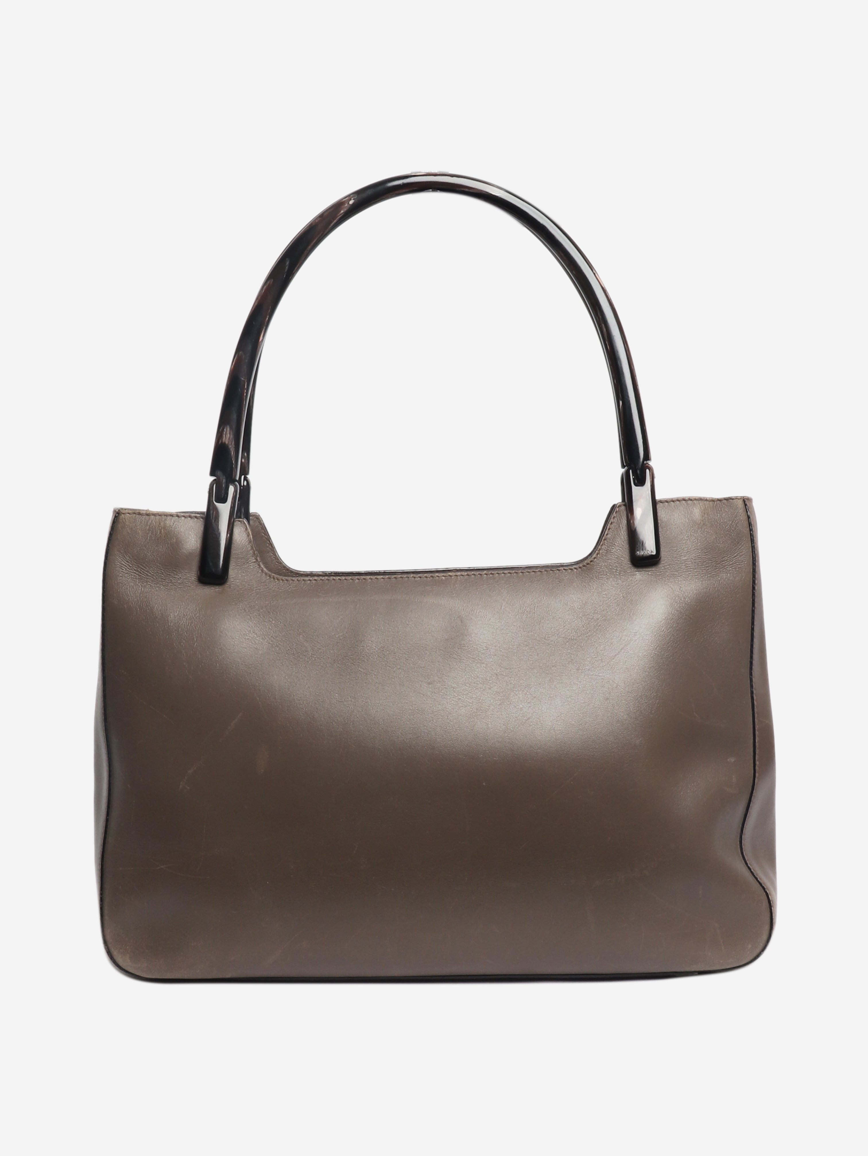Brown vintage leather shoulder bag