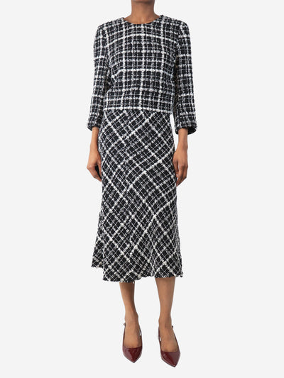 Black and white boucle top and skirt set - size UK 8 Sets Baum Und Pferdgarten 