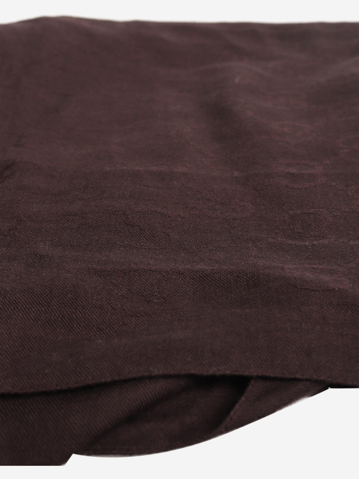 Dark brown monogram wool scarf Scarves Gucci 