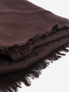 Dark brown monogram wool scarf Scarves Gucci 
