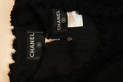 Black FW03 ruffled fringe jacket and dress set - size UK 12 Sets Chanel 