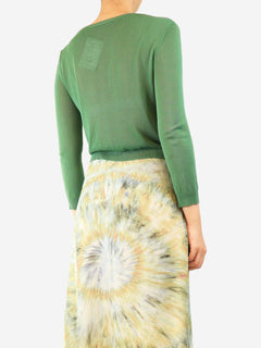 Green cropped cardigan - size S Knitwear Weekend Max Mara 