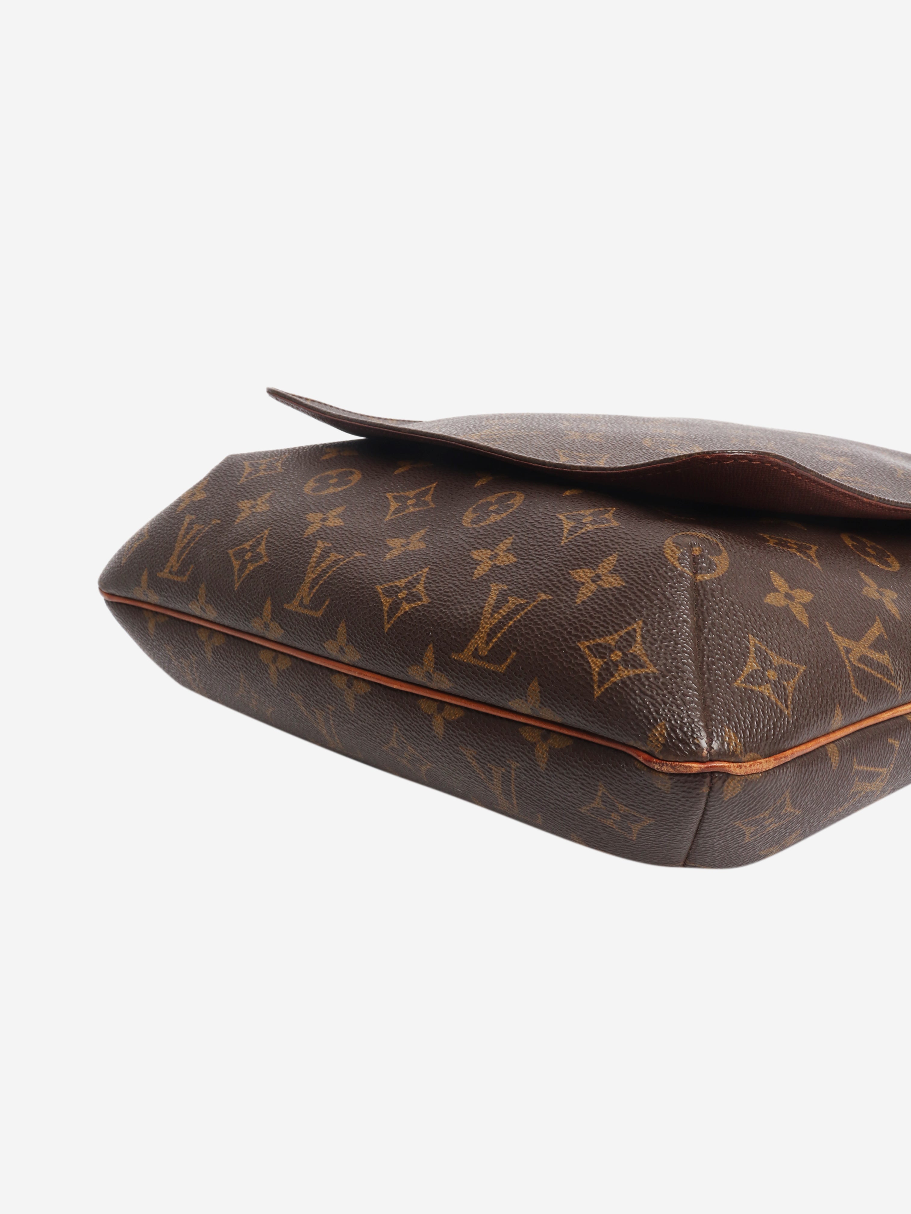 Brown Musette salsa monogram bag