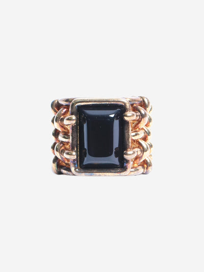 Gold lattice ring Rings Bottega Veneta 