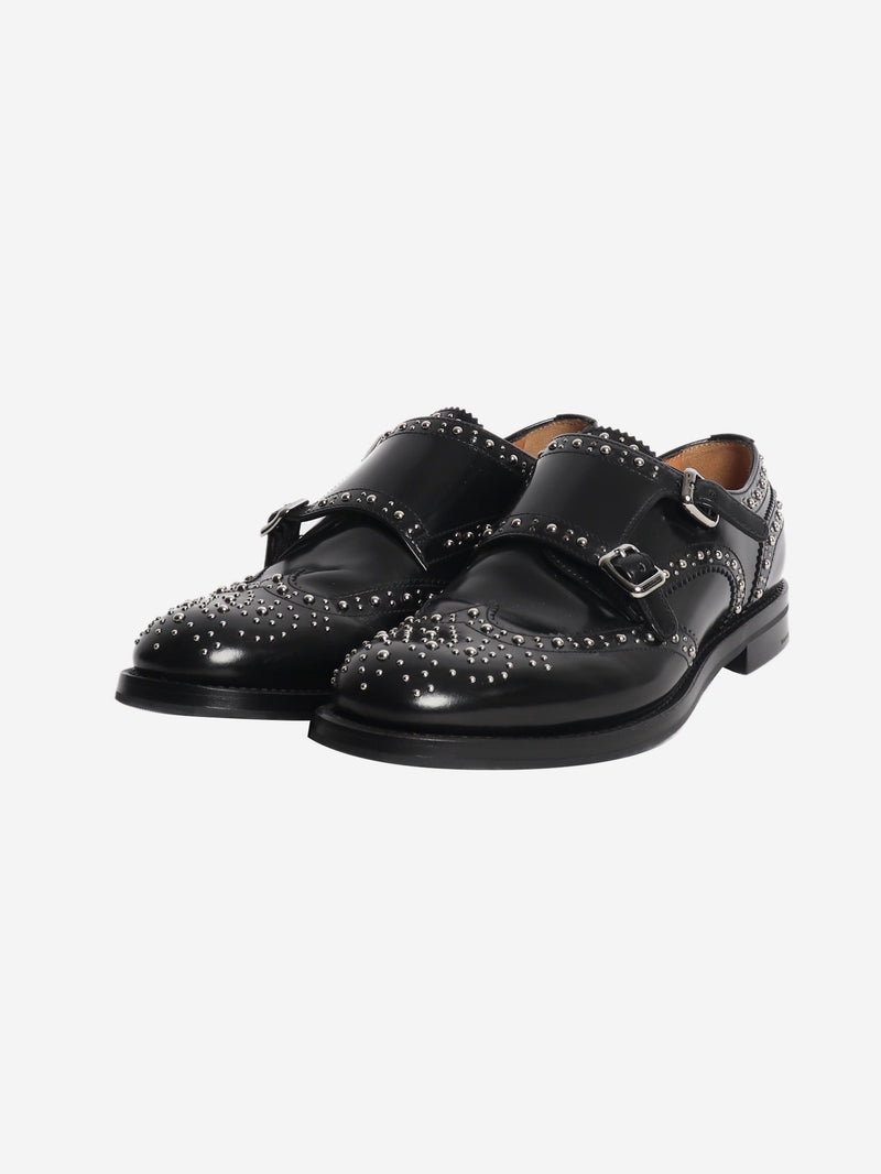 Black Lana Met monk-strap brogues - size EU 39 Flat Shoes Church's 