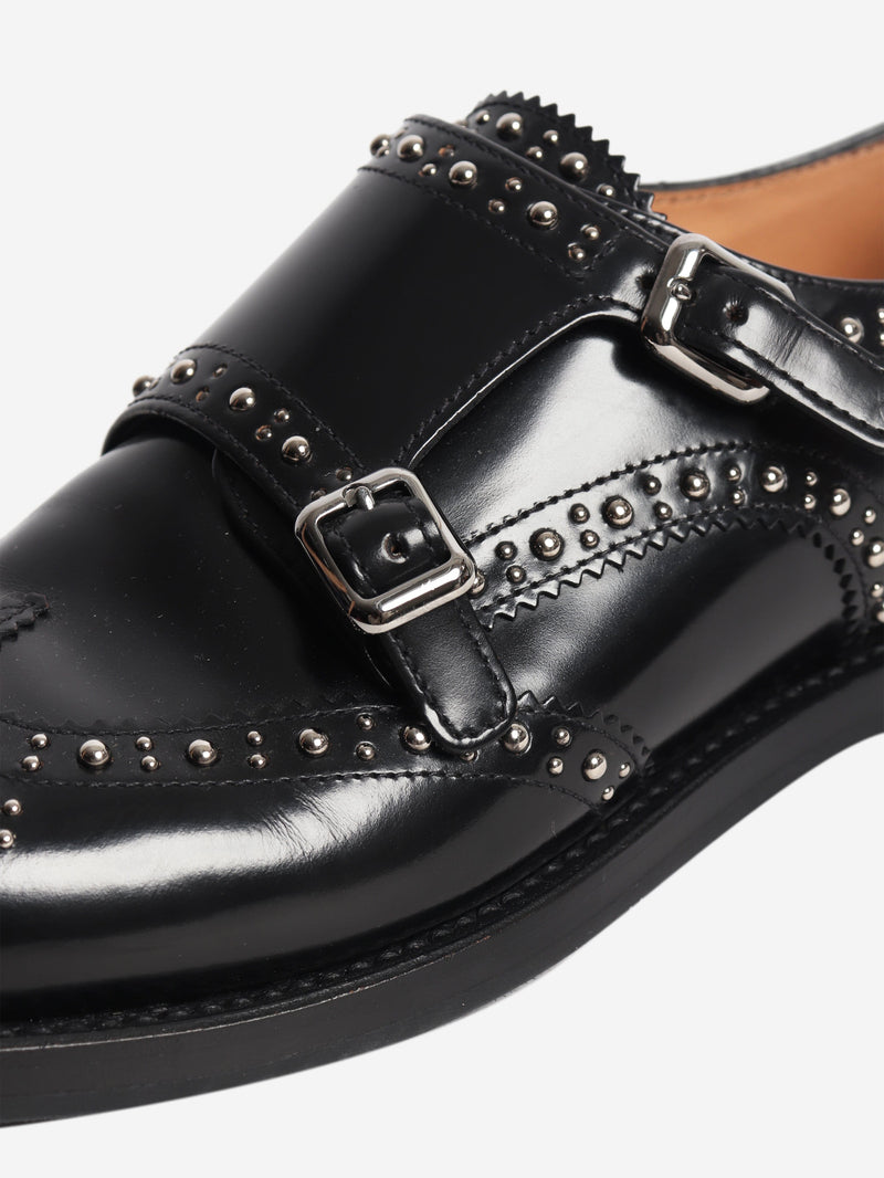 Black Lana Met monk-strap brogues - size EU 39 Flat Shoes Church's 