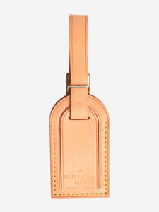 Louis Vuitton Neutral leather luggage tag