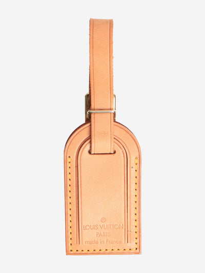 Neutral leather luggage tag Wallets, Purses & Small Leather Goods Louis Vuitton 