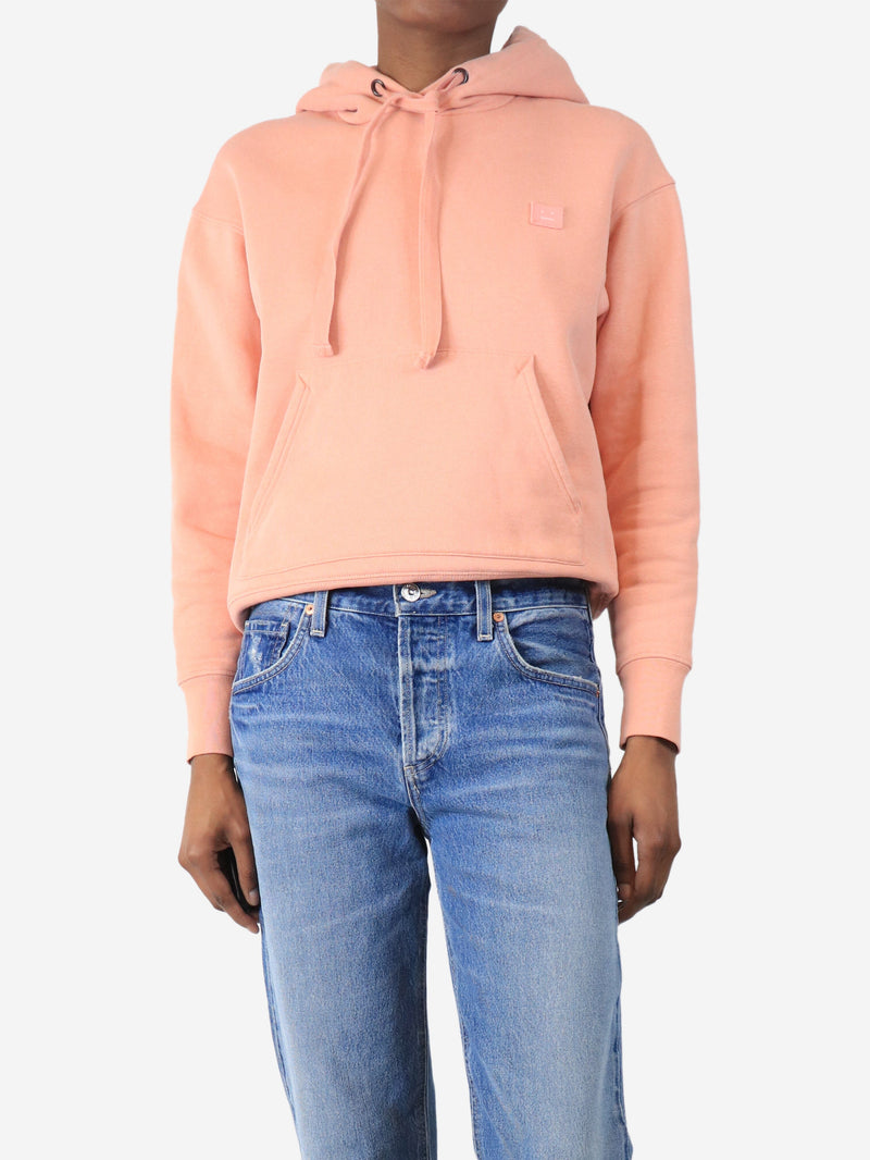Salmon pink smiley face hoodie - size XXS Tops Acne Studios 