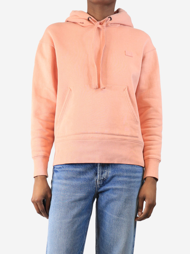 Salmon pink smiley face hoodie - size XXS Tops Acne Studios 