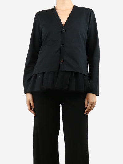 Black tulle-peplum top - size S Tops Comme Des Garçons 