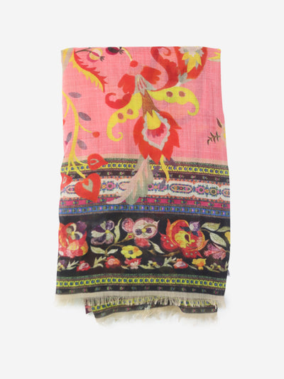 Multicolour cashmere printed scarf Scarves Etro 