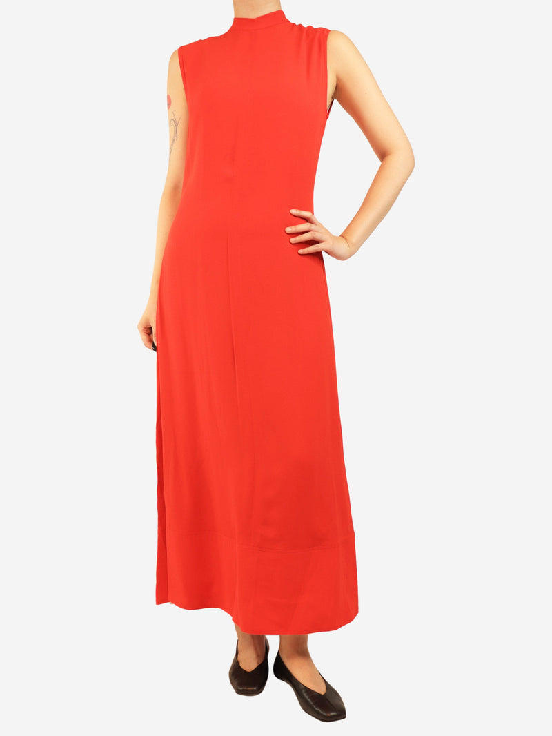 Red sleeveless crepe midi dress - size UK 8 Dresses Marni 