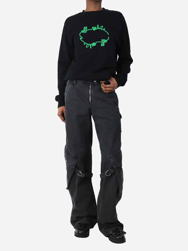 Charcoal grey cargo trousers - size UK 8 Trousers Acne Studios 