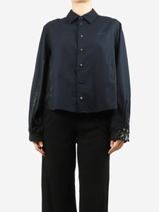 Koche Black sequin shirt - size UK 10