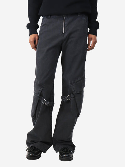 Charcoal grey cargo trousers - size UK 8 Trousers Acne Studios 