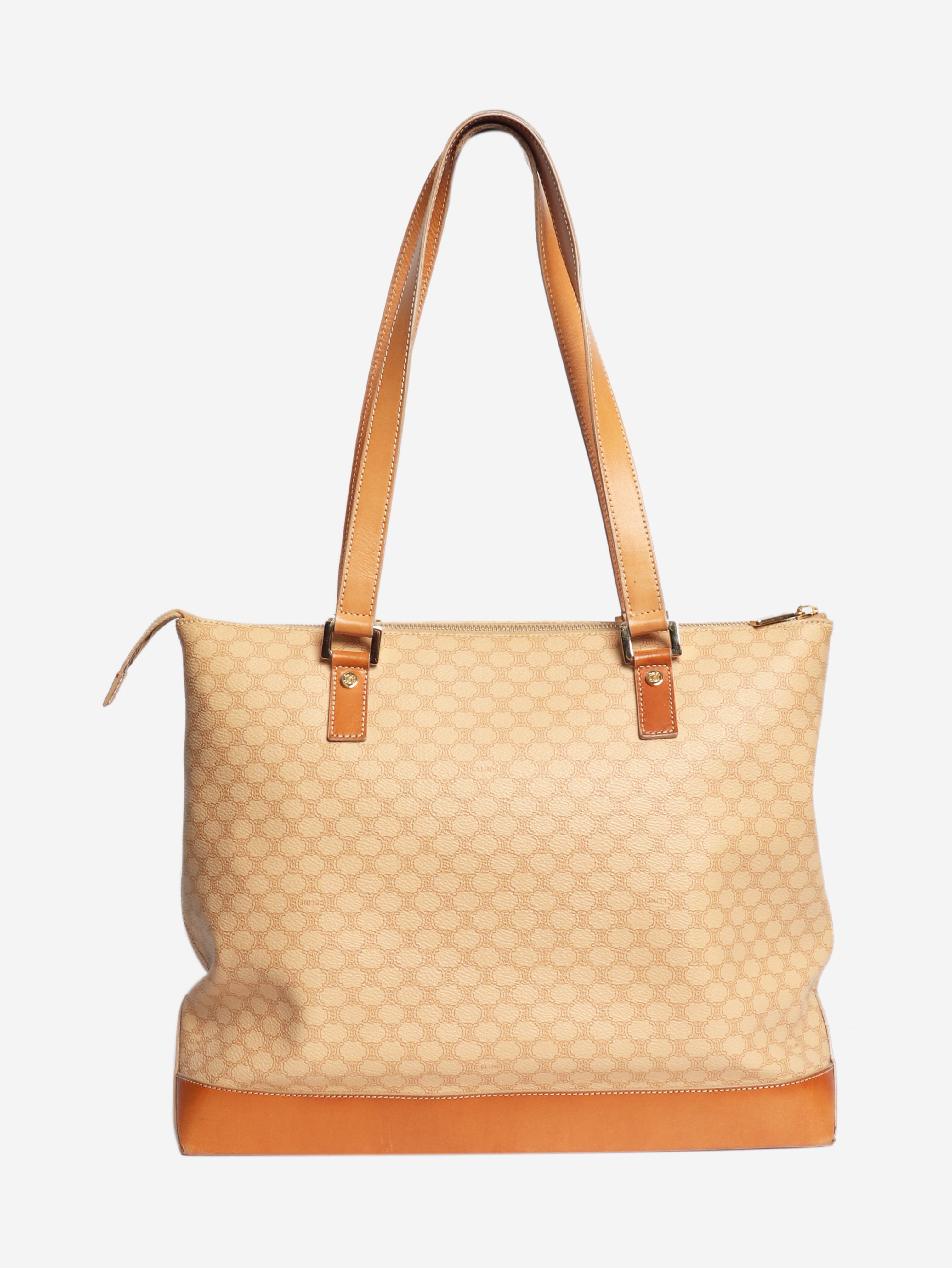 Beige vintage Macadam tote bag