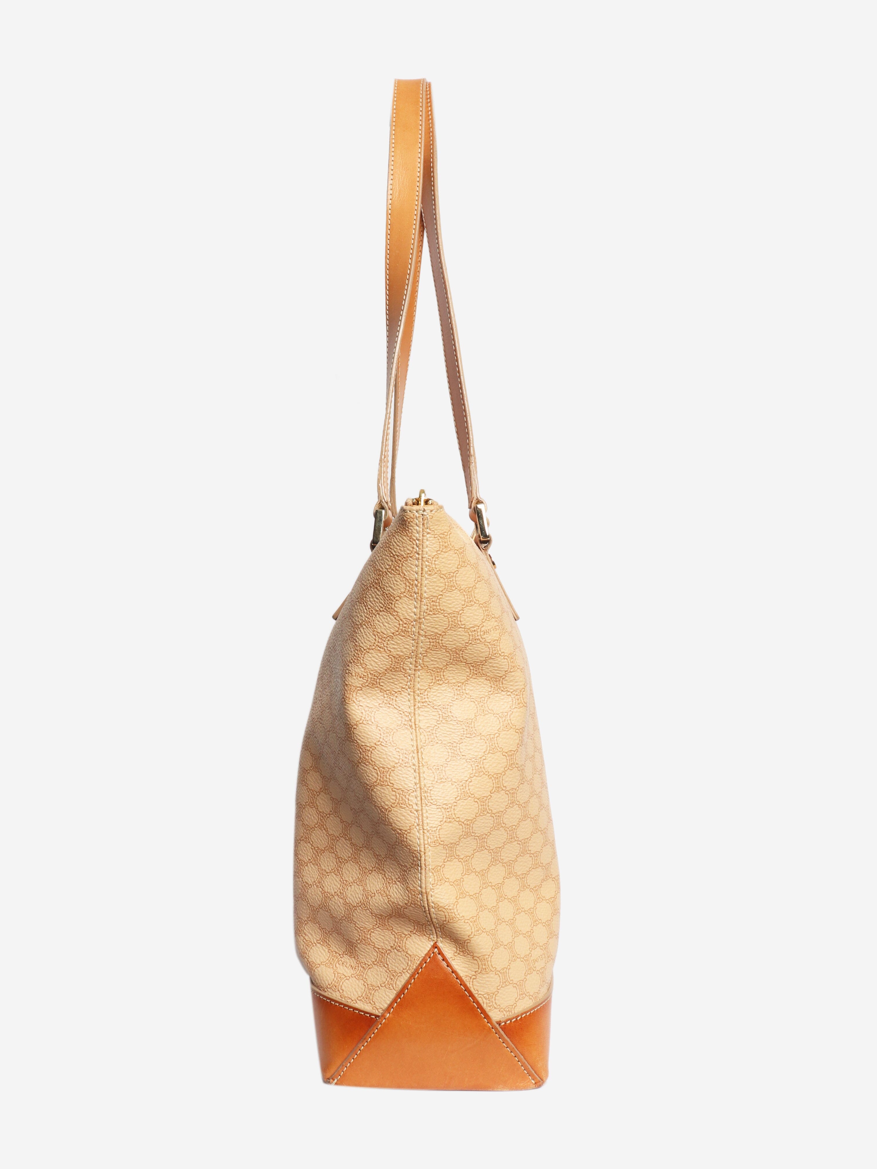 Beige vintage Macadam tote bag