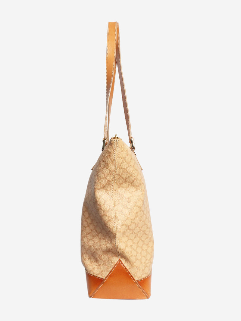 Beige vintage Macadam tote bag
