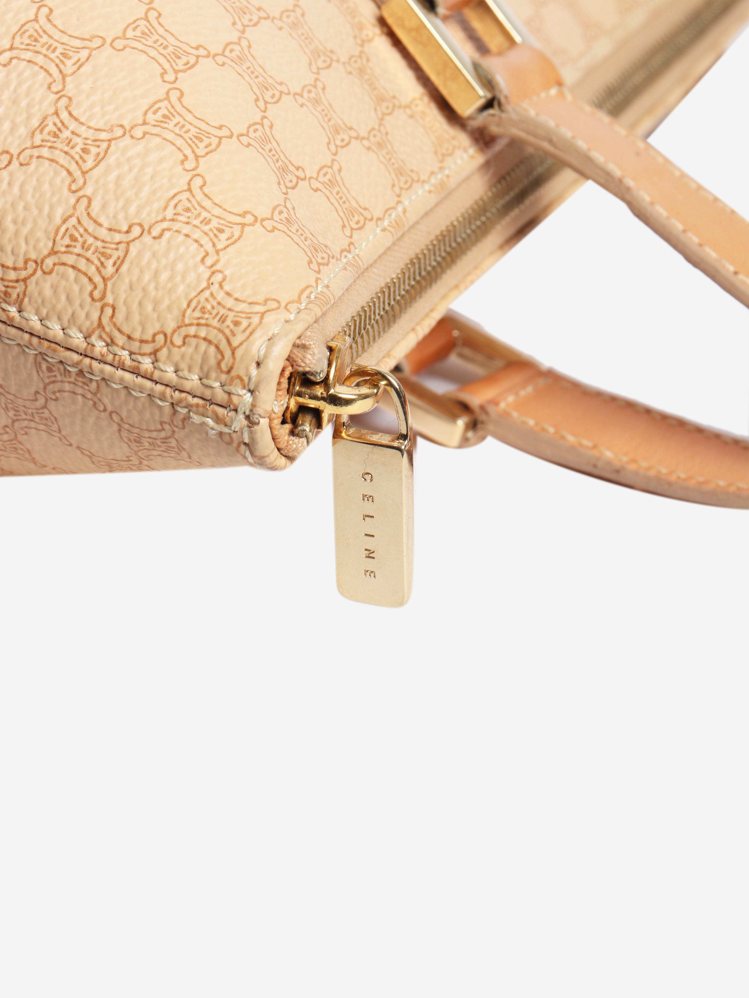 Beige vintage Macadam tote bag