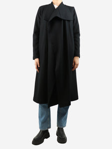 Yohji Yamamoto Black wool coat - size UK 10