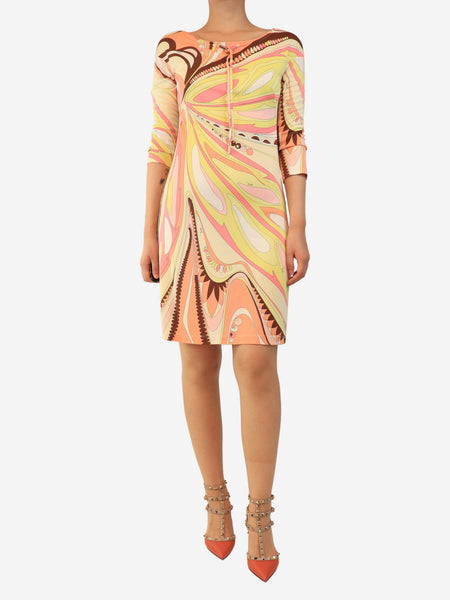 Multicolour printed mini dress - size UK 10 product image