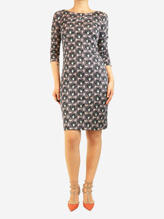 Multicolour printed mini dress - size S