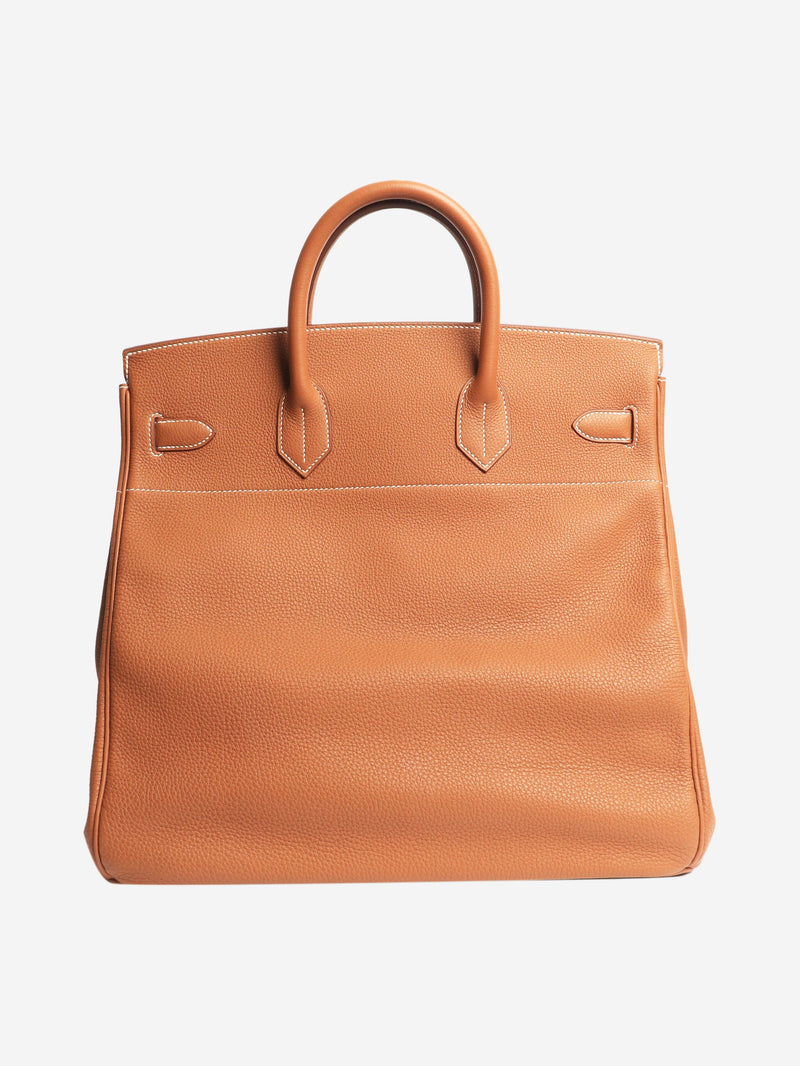 Gold HAC Birkin 40 bag in Togo leather Top Handle Bags Hermes 