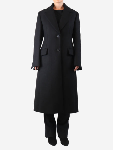 Black wool coat - size UK 12 product image