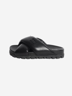 Black leather padded slide - size EU 35 Shoes Miu Miu 