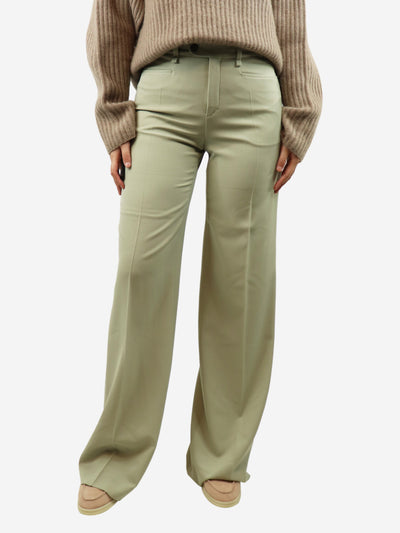 Light sage wool trousers - size UK 8 Trousers Chloe 