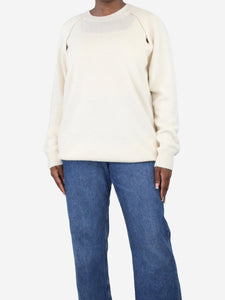 Ann Demeulemeester Cream crewneck jumper - size L