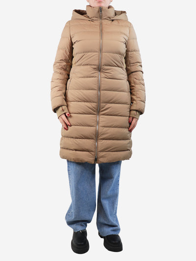Beige hooded puffer coat - size L Coats & Jackets Burberry 