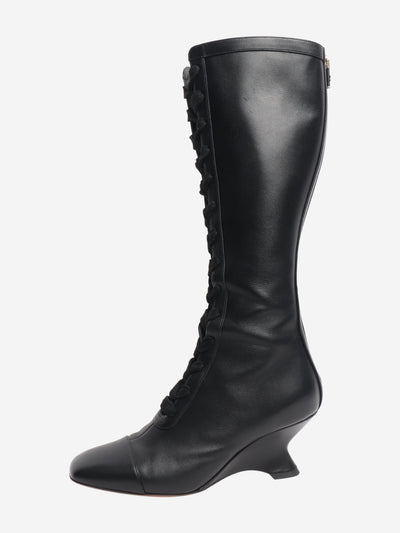 Black Naughtily-D wedge boots - size EU 39 Boots Dior 